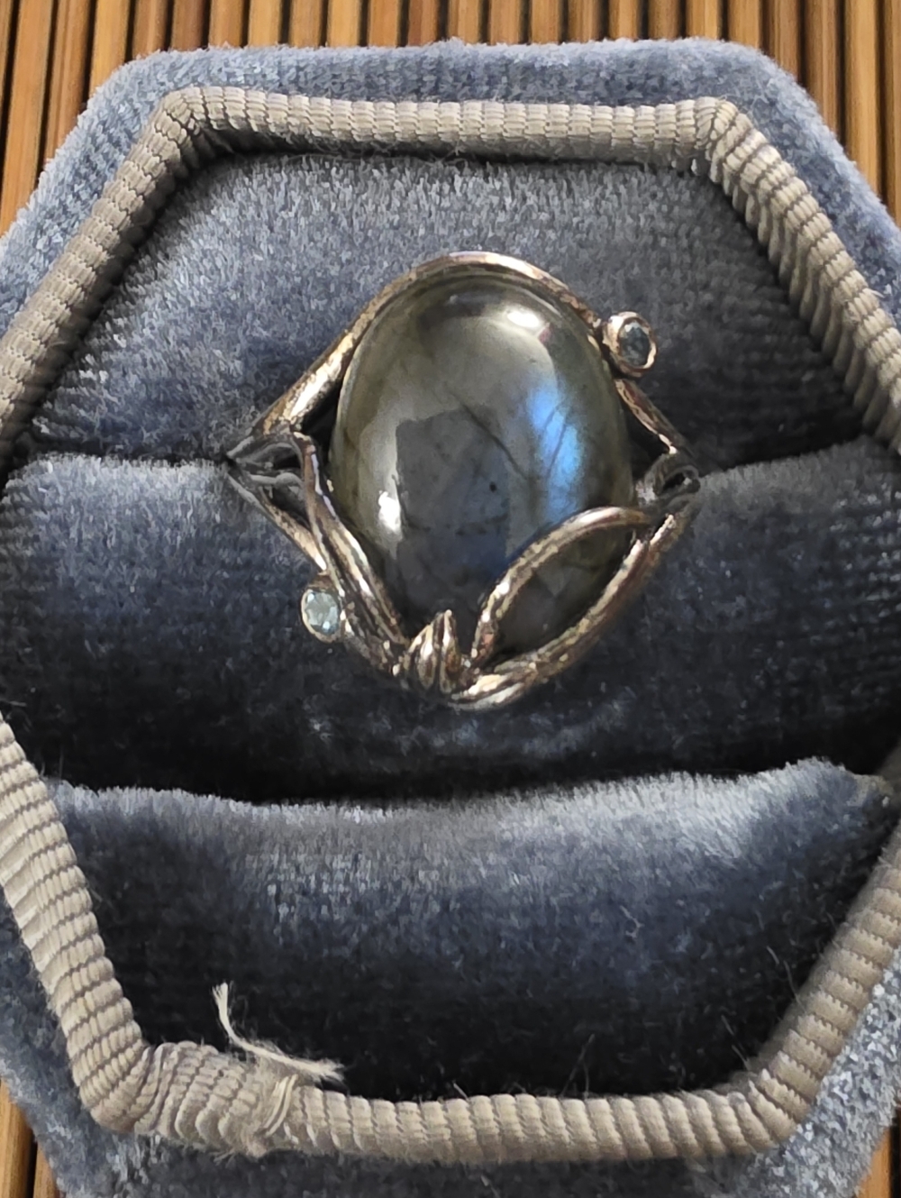925 Silver Labradorite Ring (Vintage)